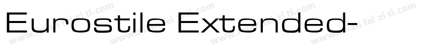 Eurostile Extended字体转换